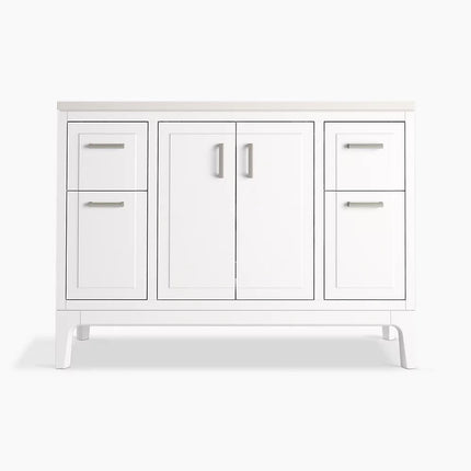 Kohler Seer 48" bathroom vanity cabinet with sink and quartz top K-33554-ASB-0 - Plumbing Market