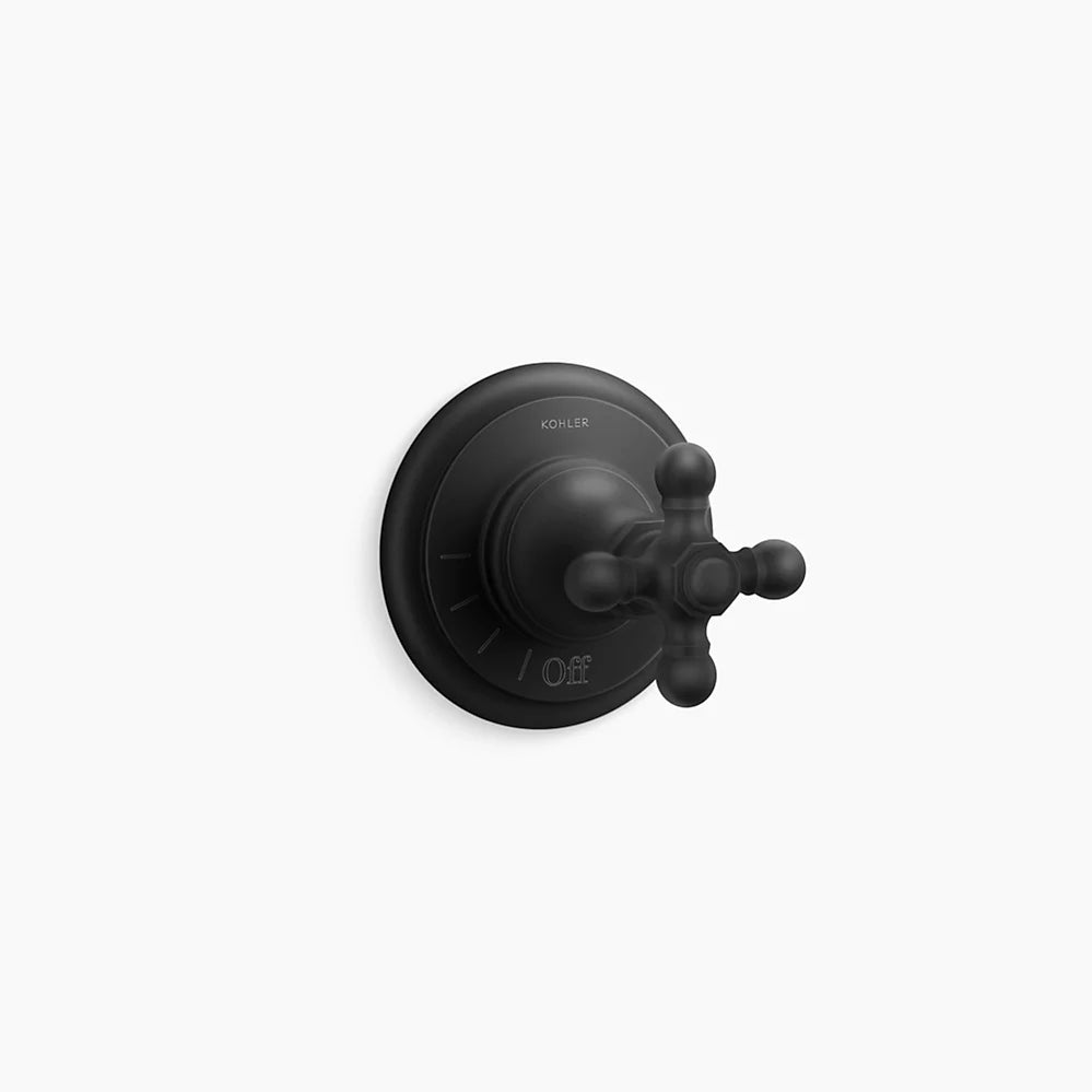 Kohler Artifacts Volume Cntrl Trim, Cross T72771-3-BL - Plumbing Market