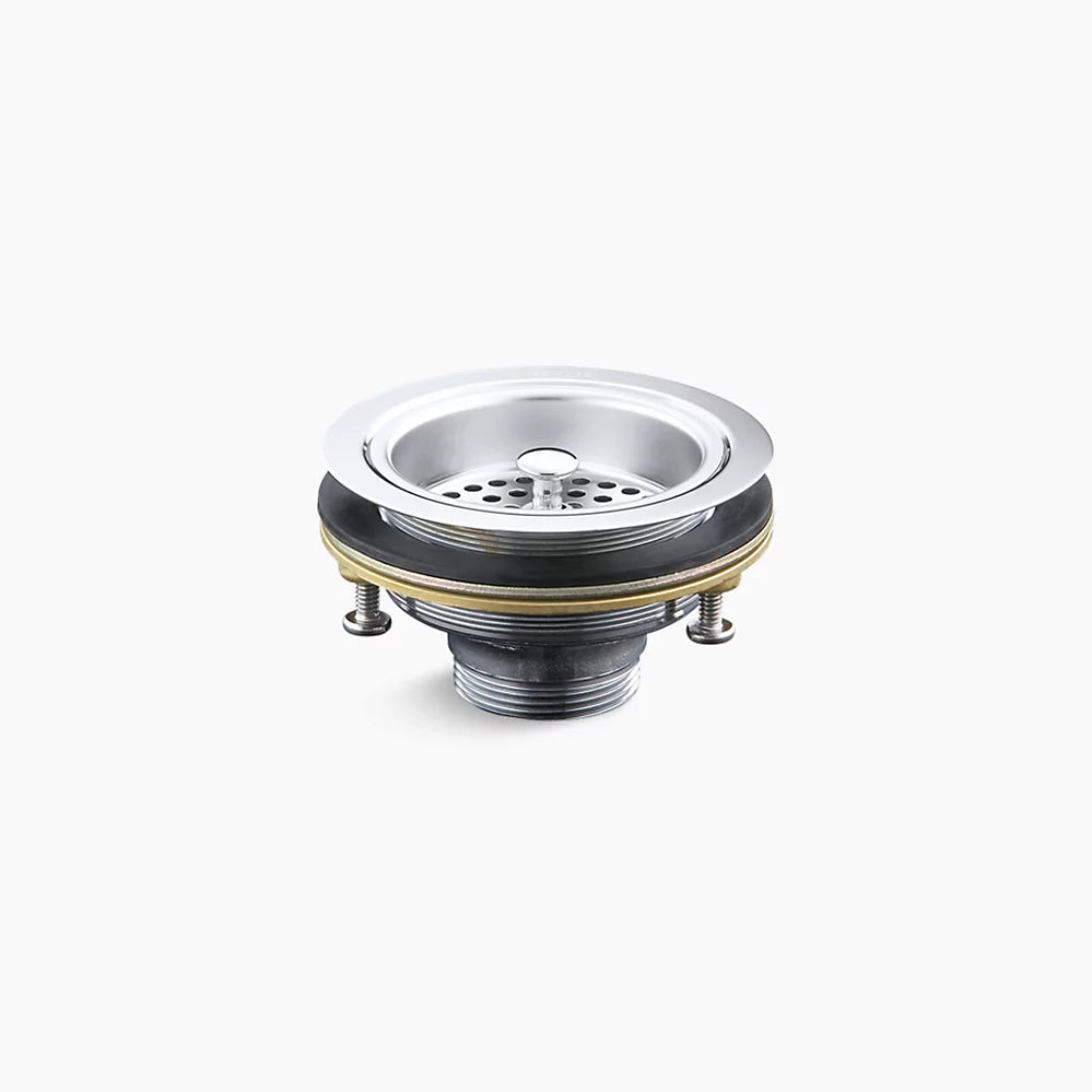 Kohler Duostrainer Sink drain and strainer basket, less tailpiece K-8799-CP - Plumbing Market
