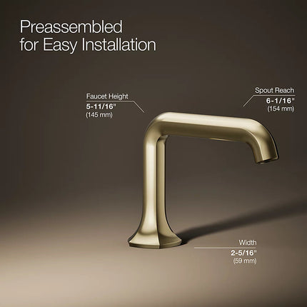 Kohler Occasion Bathroom sink faucet spout with Straight design, 1.2 gpm K-27009-AF - Plumbing Market