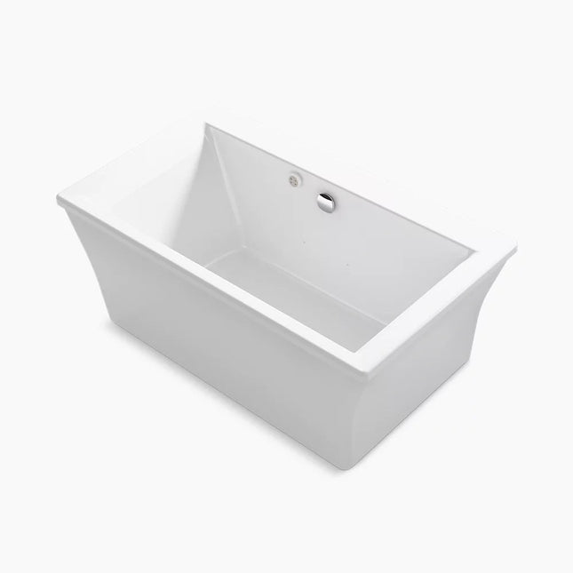 Kohler Stargaze 60" x 34" freestanding Heated BubbleMassage air bath with fluted shroud K-24019-GH-0 - Plumbing Market