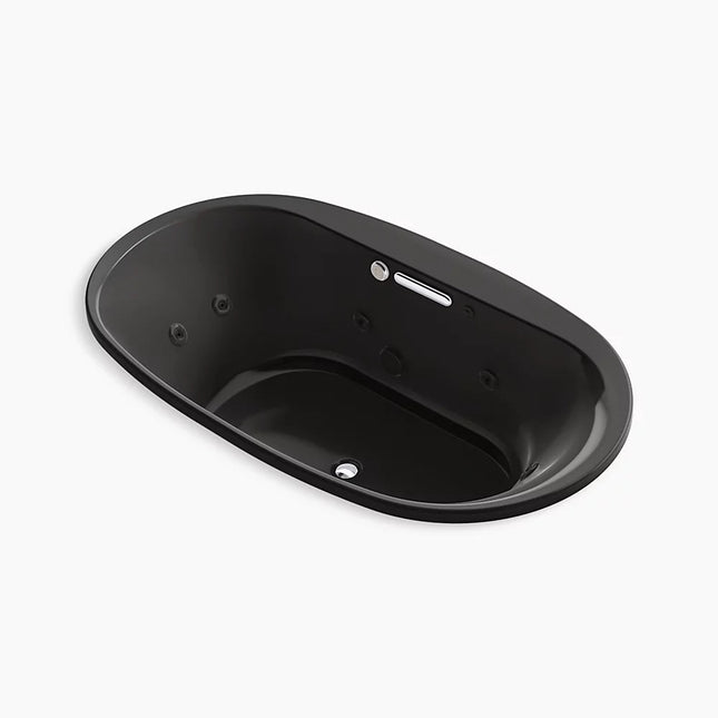 Kohler Underscore 71-1/2" x 41-1/2" drop-in Heated BubbleMassage air bath with whirlpool K-5718-XHGH-7 - Plumbing Market
