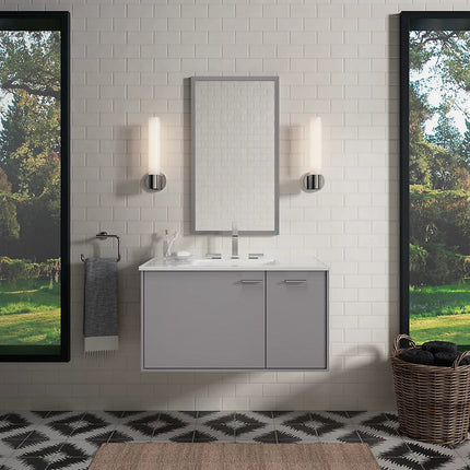 Kohler Jute 36" wall-hung bathroom vanity cabinet K-99543-R-1WT - Plumbing Market