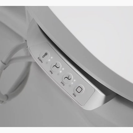 Kohler PureWash E700 Elongated bidet toilet seat with remote control K-27142-CR-96 - Plumbing Market