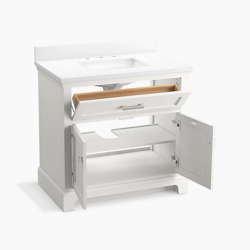Kohler Charlemont 36" bathroom vanity cabinet with sink and quartz top K-29261-BD1-0 - Plumbing Market