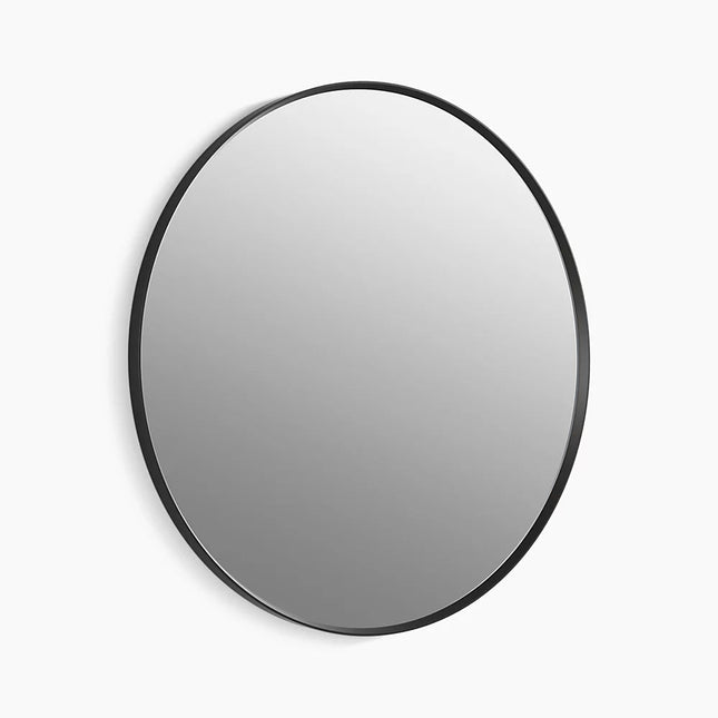 Kohler Essential 36" round framed mirror K-31369-BLL - Plumbing Market
