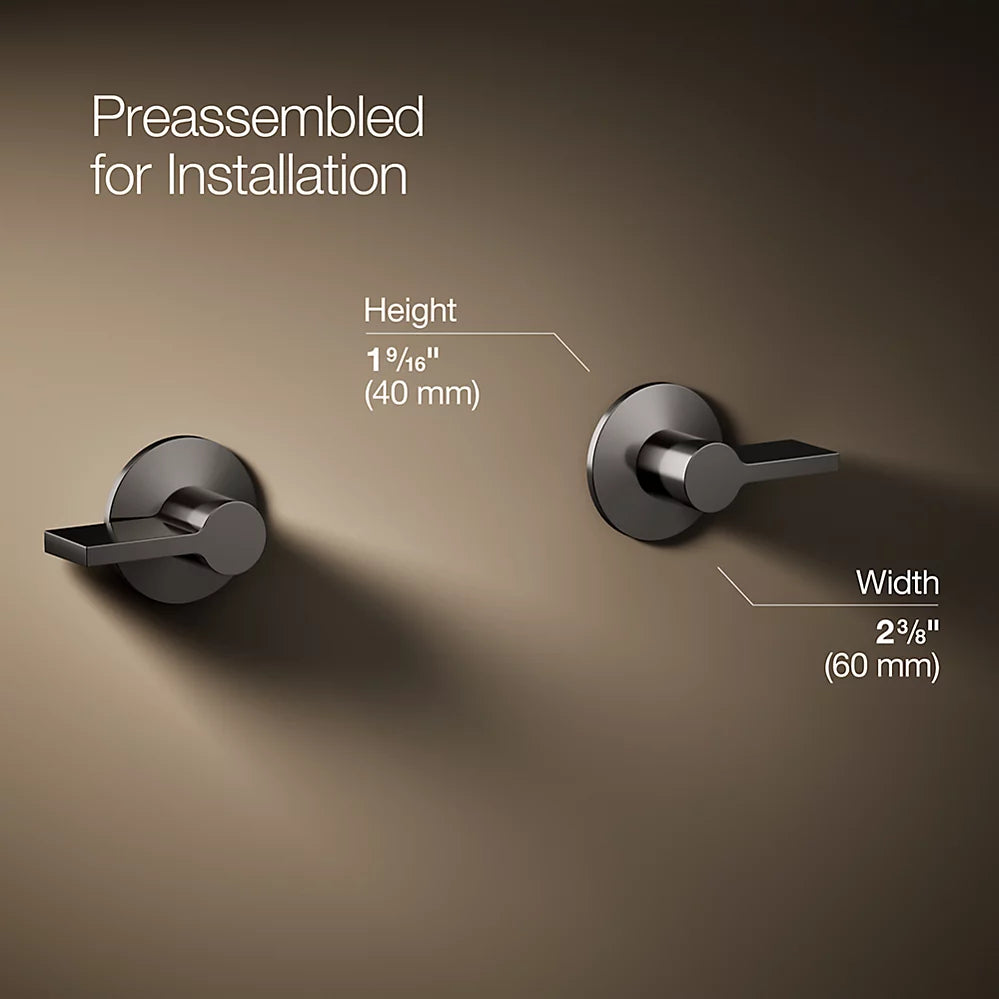 Kohler Components Wall-mount bathroom sink faucet Lever handle trim K-T77981-4-TT - Plumbing Market