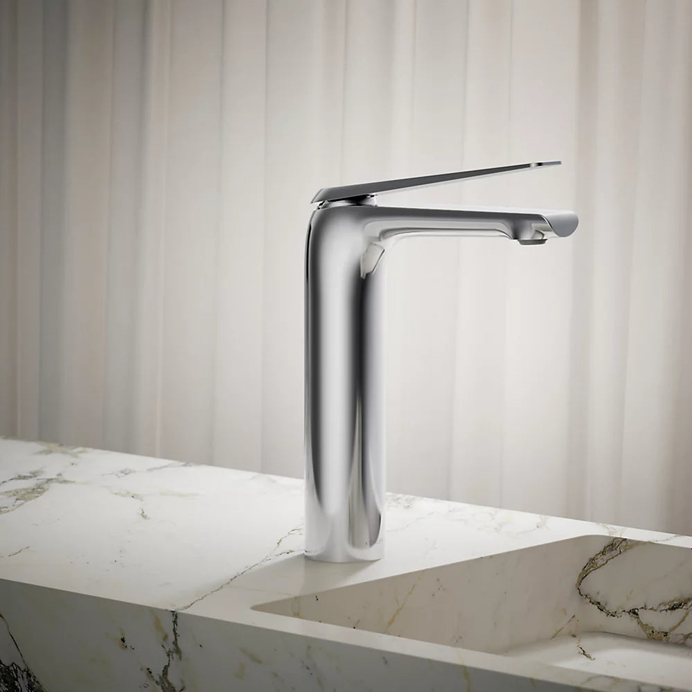 Kohler Avid Tall single-handle bathroom sink faucet, 0.5 gpm K-97347-4N-CP - Plumbing Market
