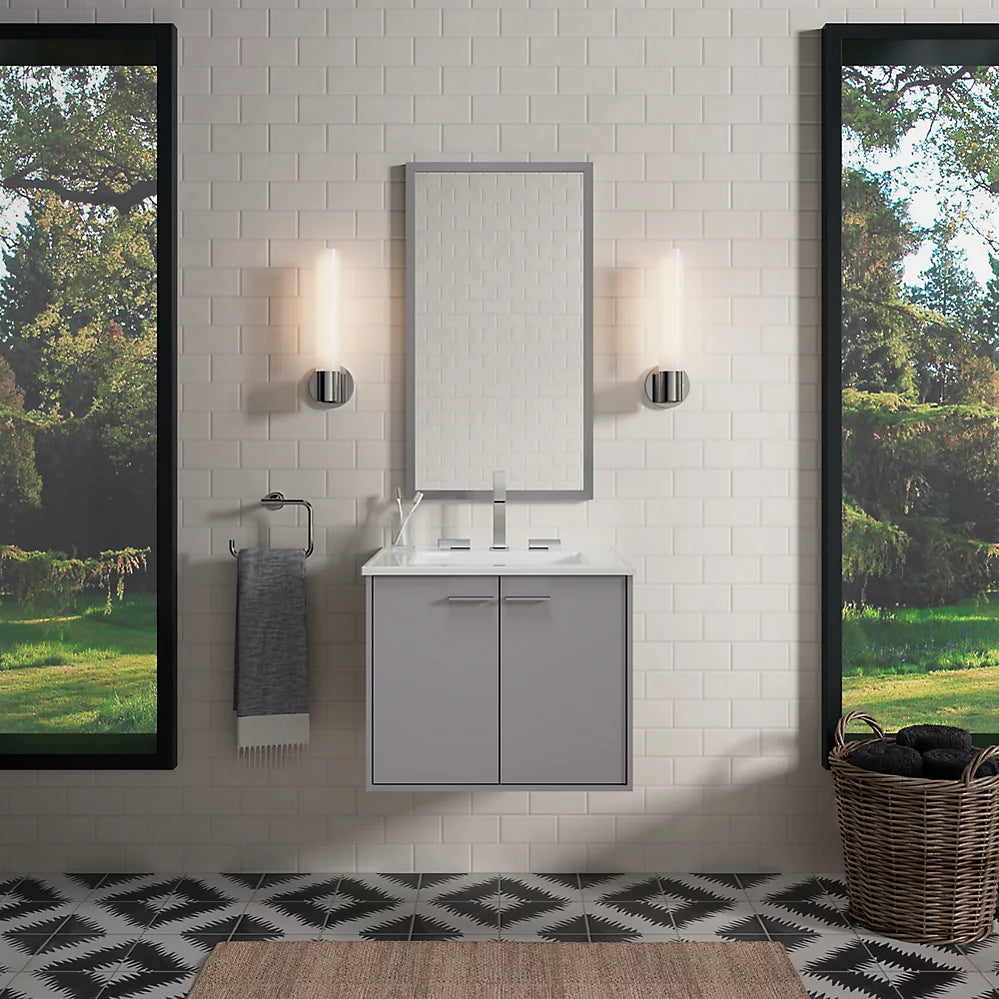 Kohler Jute 24" wall-hung bathroom vanity cabinet K-99539-1WT - Plumbing Market