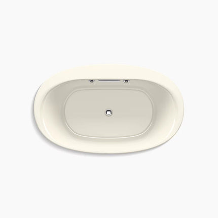 Kohler Underscore 59-3/4" x 35-3/4" drop-in Heated BubbleMassage air bath with Bask heated surface K-5714-GHW-96 - Plumbing Market