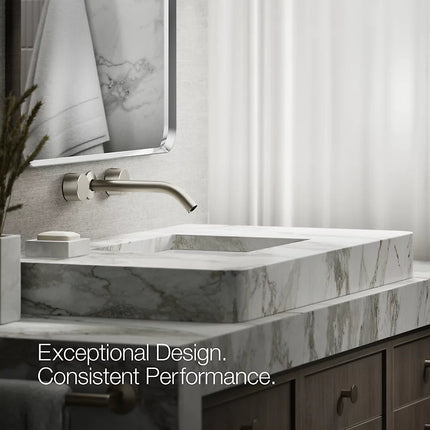 Kohler Components Wall-mount bathroom sink faucet Oyl handle trim K-T77981-8-BN - Plumbing Market