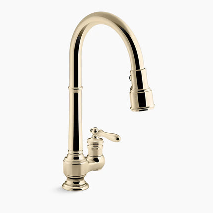 Kohler Artifacts Pull-down kitchen sink faucet with three-function sprayhead K-99260-AF - Plumbing Market