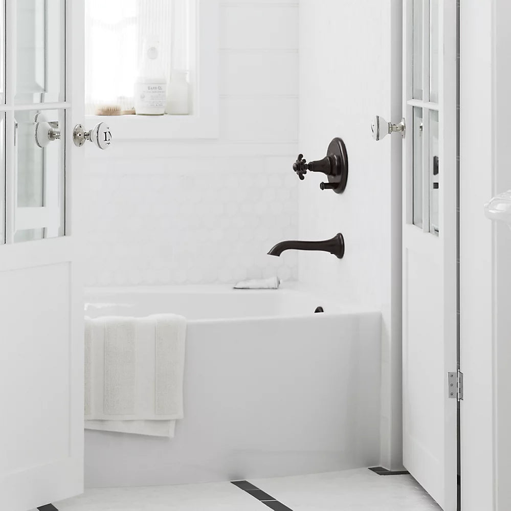 Kohler Artifacts Wall Mount Bathroom Faucet Bath Spout, Flare 72791-CP - Plumbing Market