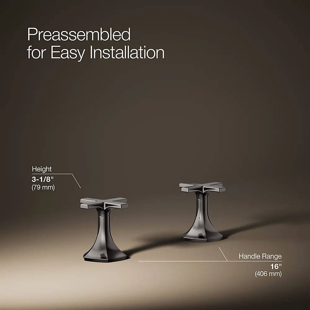 Kohler Occasion Cross bathroom sink faucet handles K-27010-3-TT - Plumbing Market