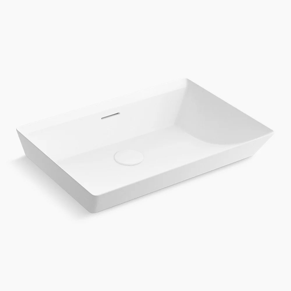 Kohler Brazn Rectangle Vessel W/O Faucet Deck 21060-0 - Plumbing Market