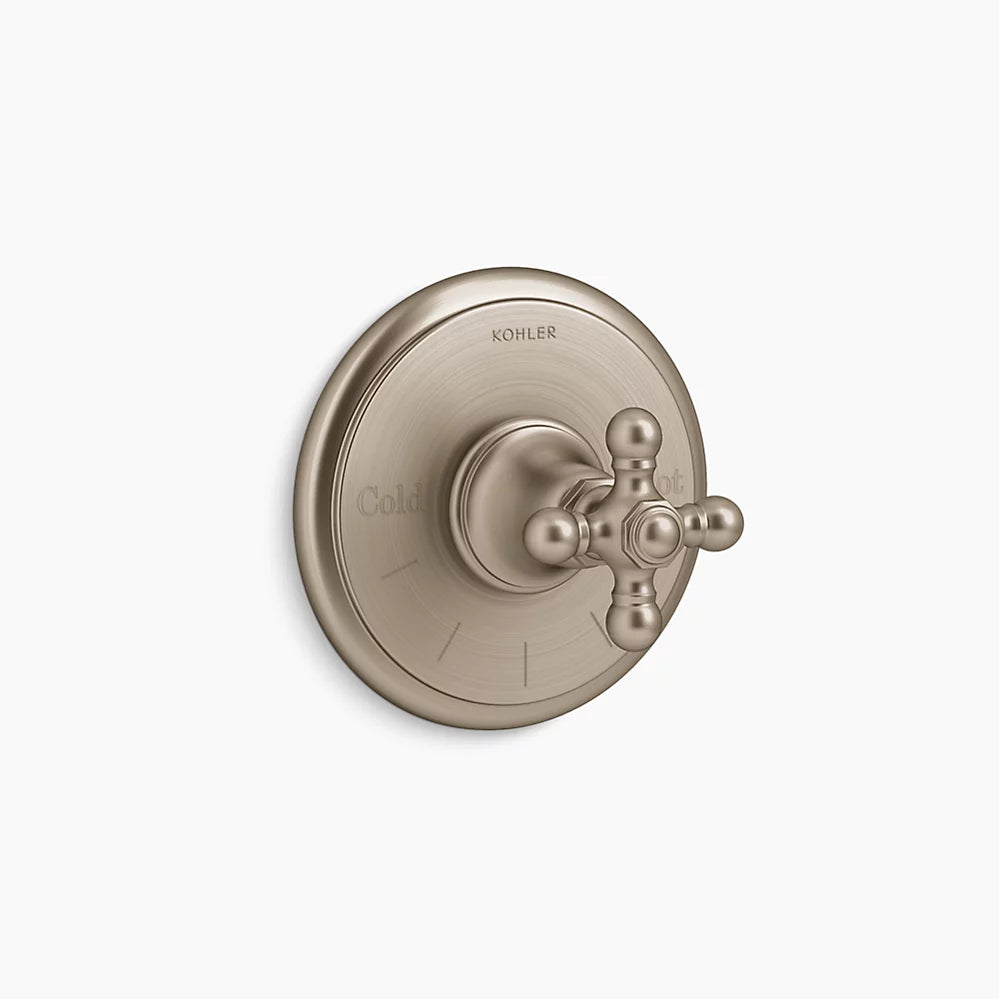 Kohler Artifacts Thermostatic Vlv Trim, Cross T72769-3-BV - Plumbing Market