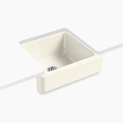 Kohler Whitehaven 23-1/2" undermount single-bowl farmhouse kitchen sink K-5664-96 - Plumbing Market