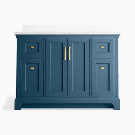 Kohler Charlemont 48" bathroom vanity cabinet with sink and quartz top K-29262-BD1-TDB - Plumbing Market