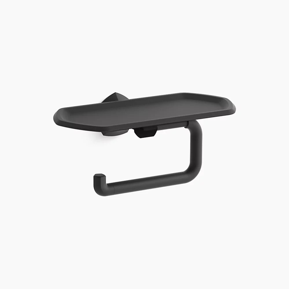 Kohler Occasion Toilet paper holder with tray K-27128-BL - Plumbing Market