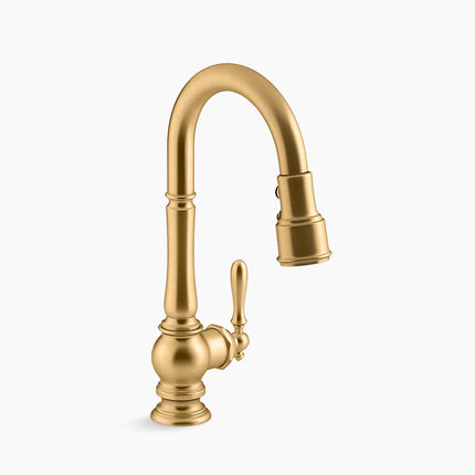 Kohler Artifacts Pull-down kitchen sink faucet with three-function sprayhead K-99261-2MB - Plumbing Market