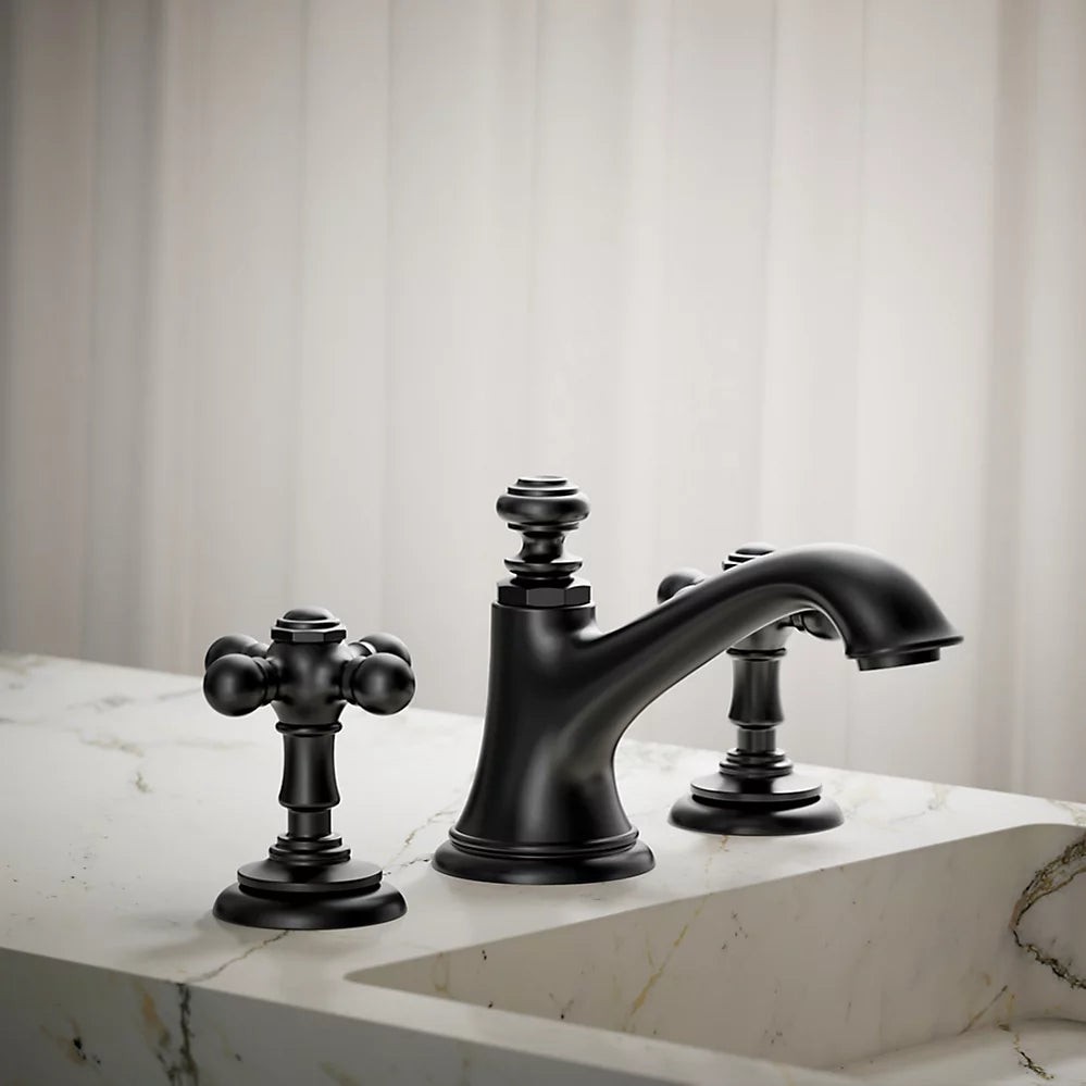Kohler Artifacts Cross bathroom sink faucet handles K-98068-3-BL - Plumbing Market