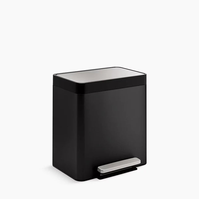 Kohler 8-gallon stainless steel step trash can K-20942-BST - Plumbing Market