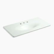 Kohler Iron/Impressions 43" Enameled cast iron vanity top with integrated oval sink K-3052-8-FF - Plumbing Market