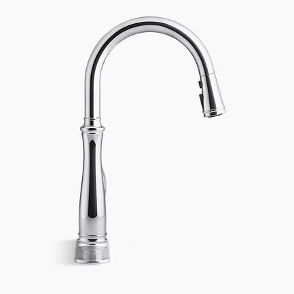 Kohler Bellera Touchless pull-down kitchen sink faucet with three-function sprayhead K-29108-CP - Plumbing Market