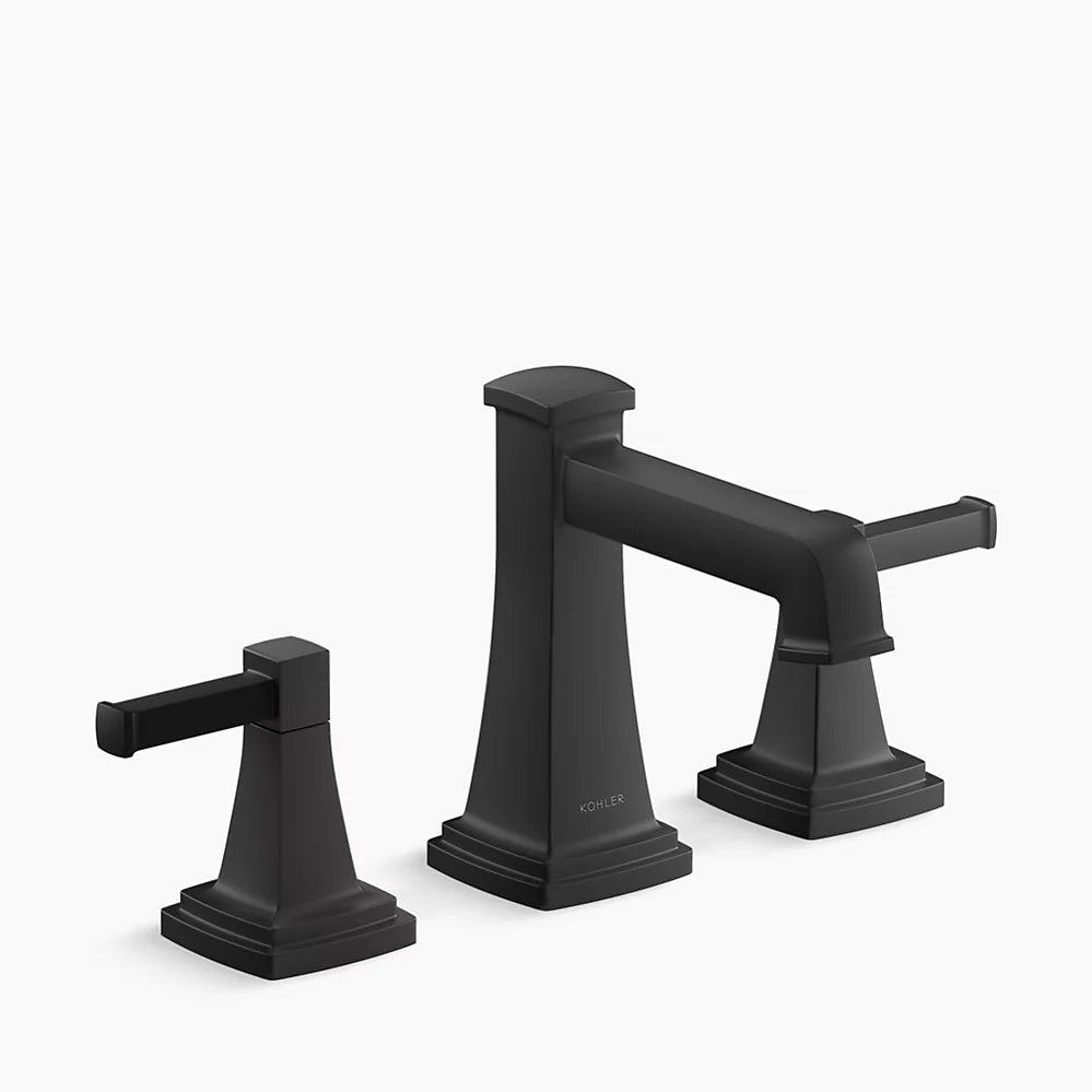 Kohler Riff Widespread bathroom sink faucet, 0.5 gpm K-27399-4N-BL - Plumbing Market