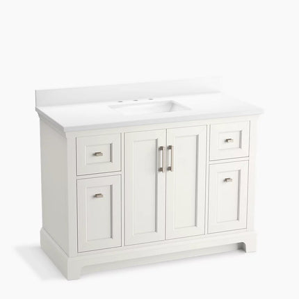 Kohler Charlemont 48" bathroom vanity cabinet with sink and quartz top K-29262-BD1-0 - Plumbing Market