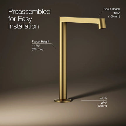 Kohler Components Bathroom sink faucet spout with Row design, 1.2 gpm K-23887-2MB - Plumbing Market