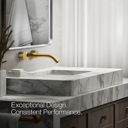 Kohler Components Wall-mount bathroom sink faucet Oyl handle trim K-T77981-8-2MB - Plumbing Market