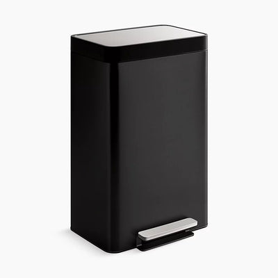 Kohler 13-gallon stainless steel step trash can K-20940-BST
