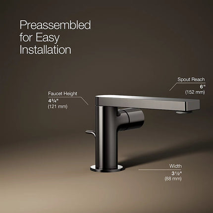 Kohler Composed Single-handle bathroom sink faucet with Cylindrical handle, 1.2 gpm K-73050-7-TT - Plumbing Market