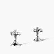 Kohler Artifacts Cross bathroom sink faucet handles K-98068-3-CP - Plumbing Market