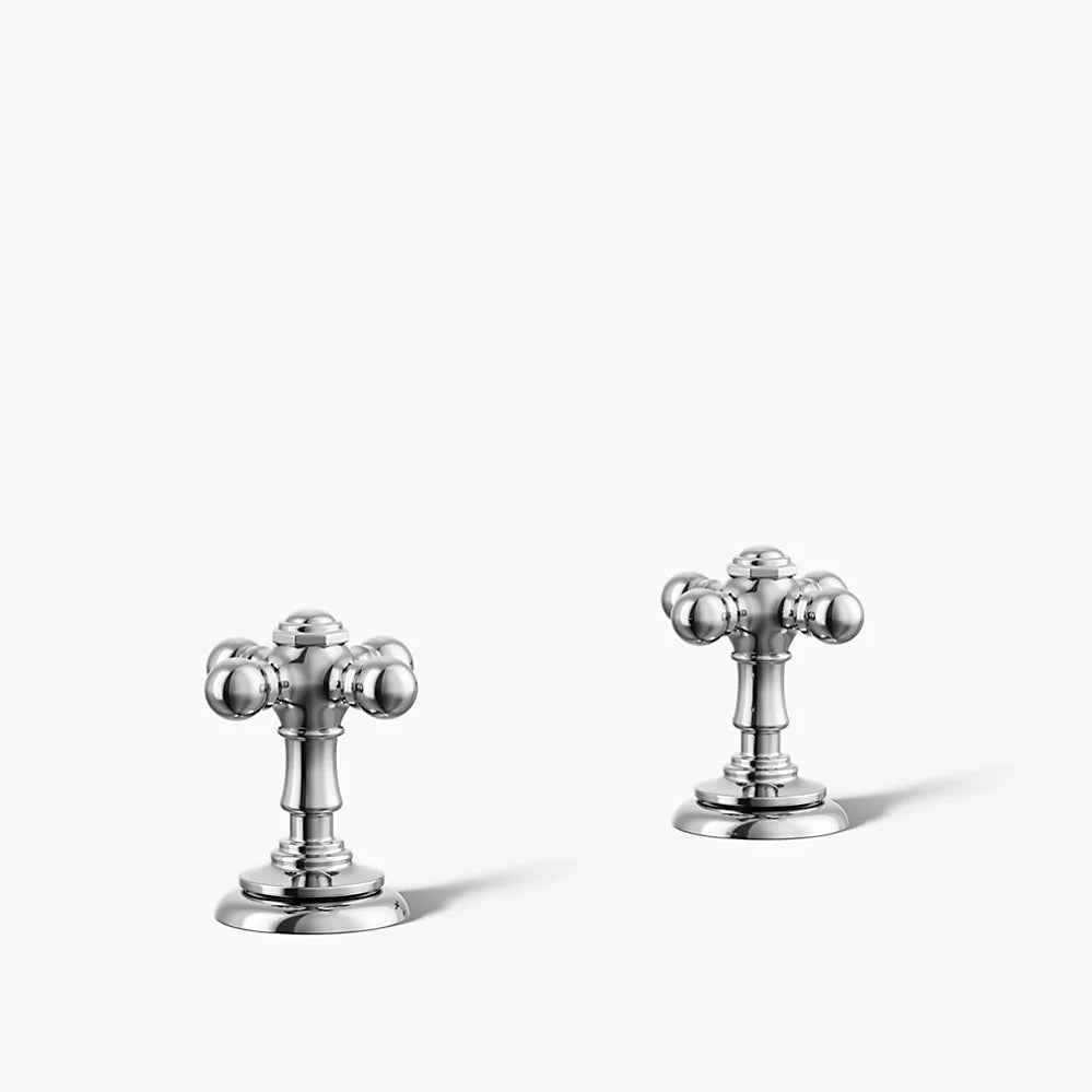 Kohler Artifacts Cross bathroom sink faucet handles K-98068-3-CP - Plumbing Market