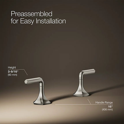 Kohler Occasion Lever bathroom sink faucet handles K-27010-4-SN - Plumbing Market