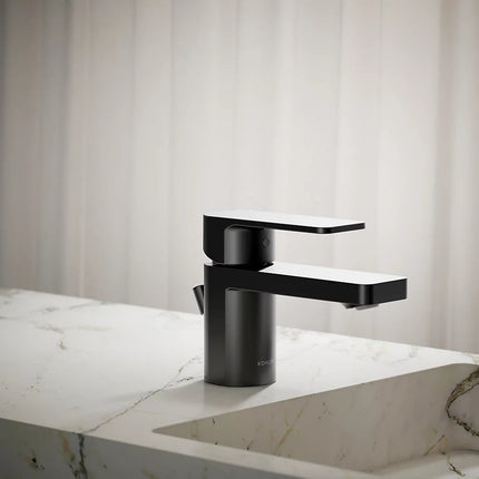 Kohler Parallel Low single-handle bathroom sink faucet, 0.5 gpm K-24804-4N-BL - Plumbing Market