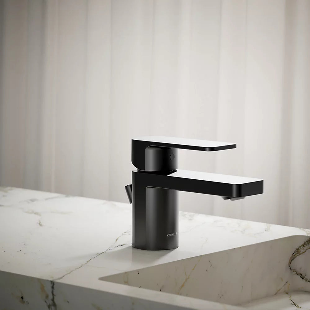 Kohler Parallel Low single-handle bathroom sink faucet, 0.5 gpm K-24804-4N-BL - Plumbing Market