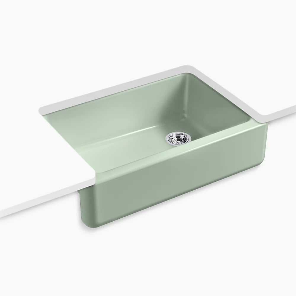 Kohler Whitehaven 32-3/4" undermount single-bowl farmhouse kitchen sink K-5827-42 - Plumbing Market