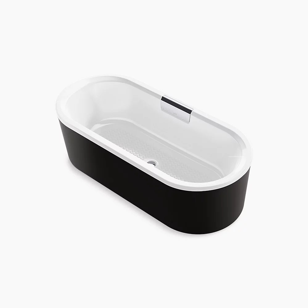Kohler Volute 63" x 28-3/8" freestanding bath with shroud K-29325-7-0 - Plumbing Market