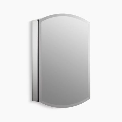Kohler Archer 20" W x 31" H aluminum single-door medicine cabinet, beveled edges K-3073-NA - Plumbing Market