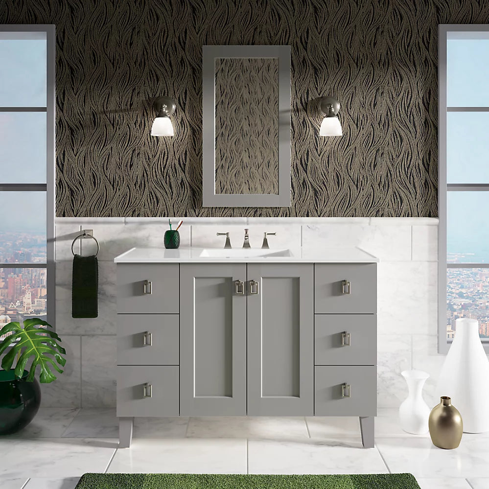 Kohler Poplin 48" bathroom vanity cabinet K-99535-LG-1WT - Plumbing Market