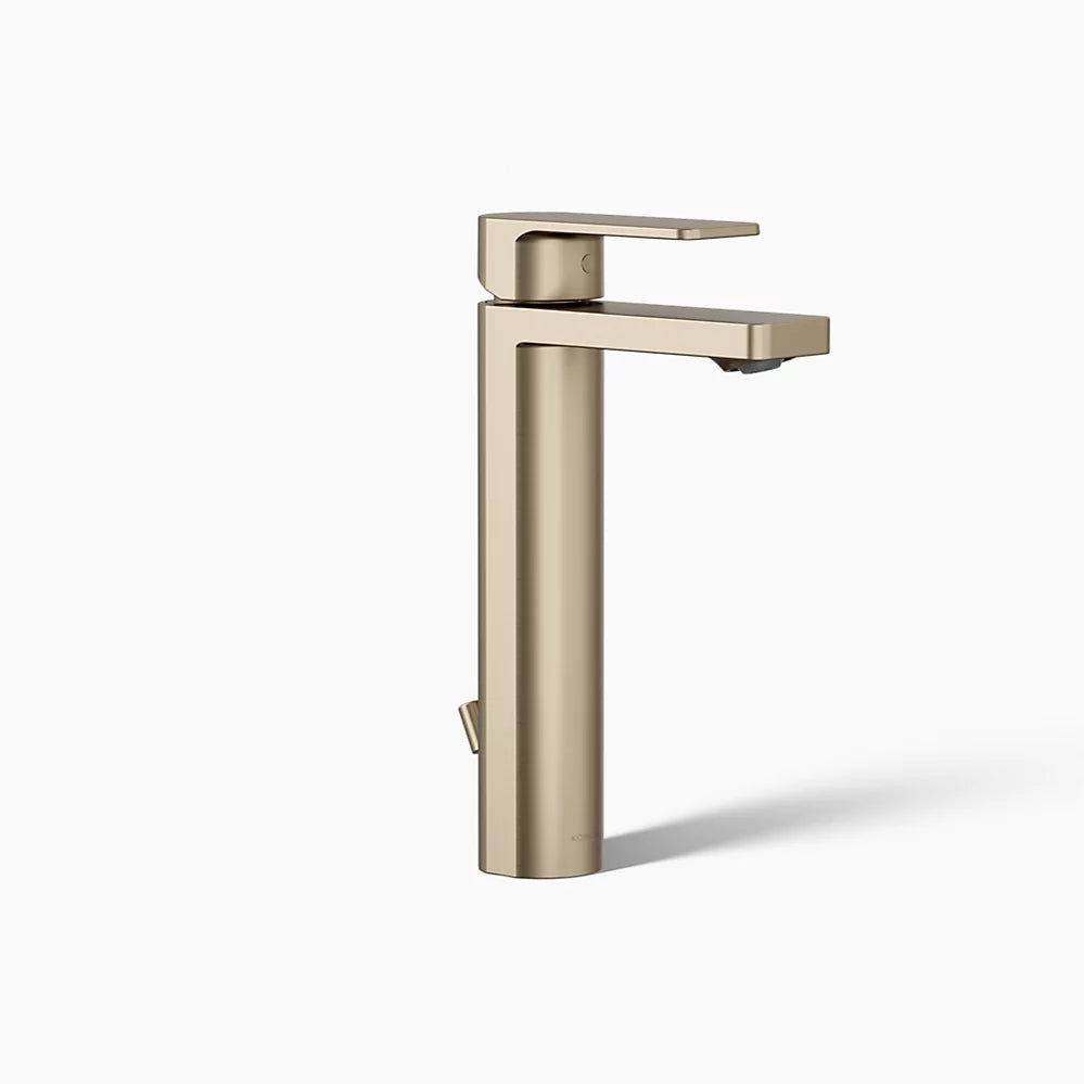Kohler Parallel Tall single-handle bathroom sink faucet, 1.2 gpm K-23475-4-BV - Plumbing Market