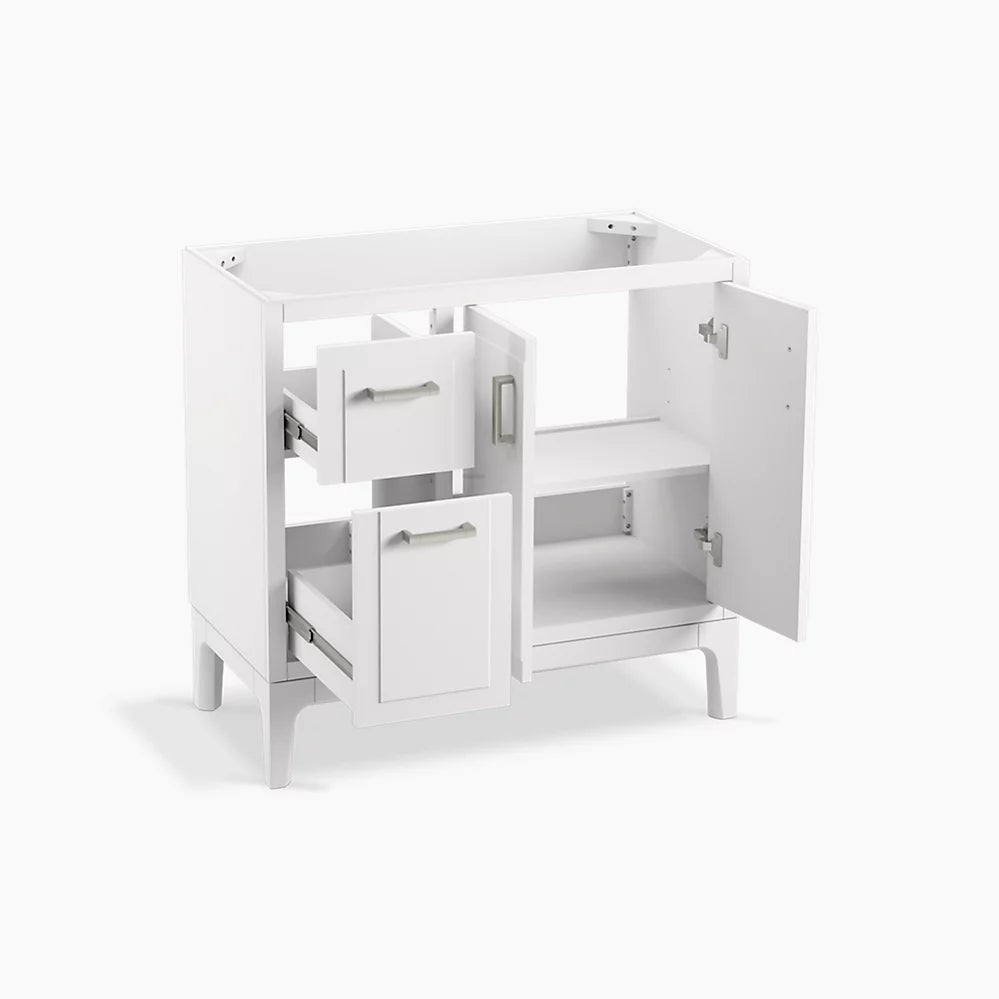 Kohler Seer 36" bathroom vanity cabinet with sink and quartz top K-33553-ASB-0 - Plumbing Market