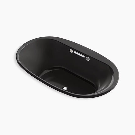 Kohler Underscore 71-1/2" x 41-1/2" drop-in Heated BubbleMassage air bath with Bask heated surface K-5718-GHW-7 - Plumbing Market