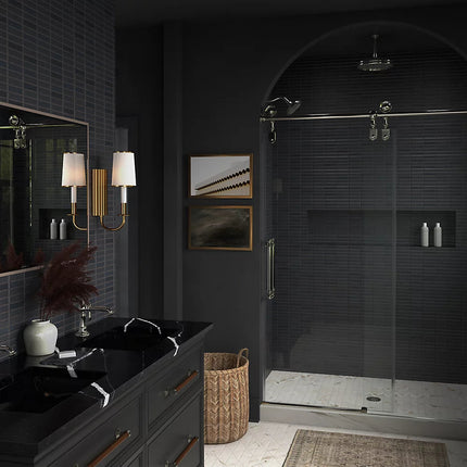 Kohler Artifacts 3/8 Slider 80X57 1/4 -58 1/4 701725-10L-SN - Plumbing Market