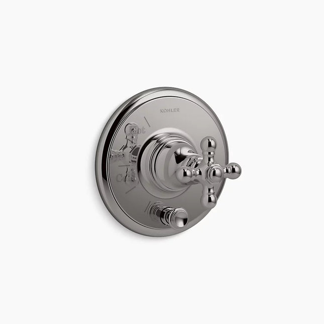 Kohler Artifactsrite-Temp Vlv Trm W/Div,Cross T72768-3-TT - Plumbing Market