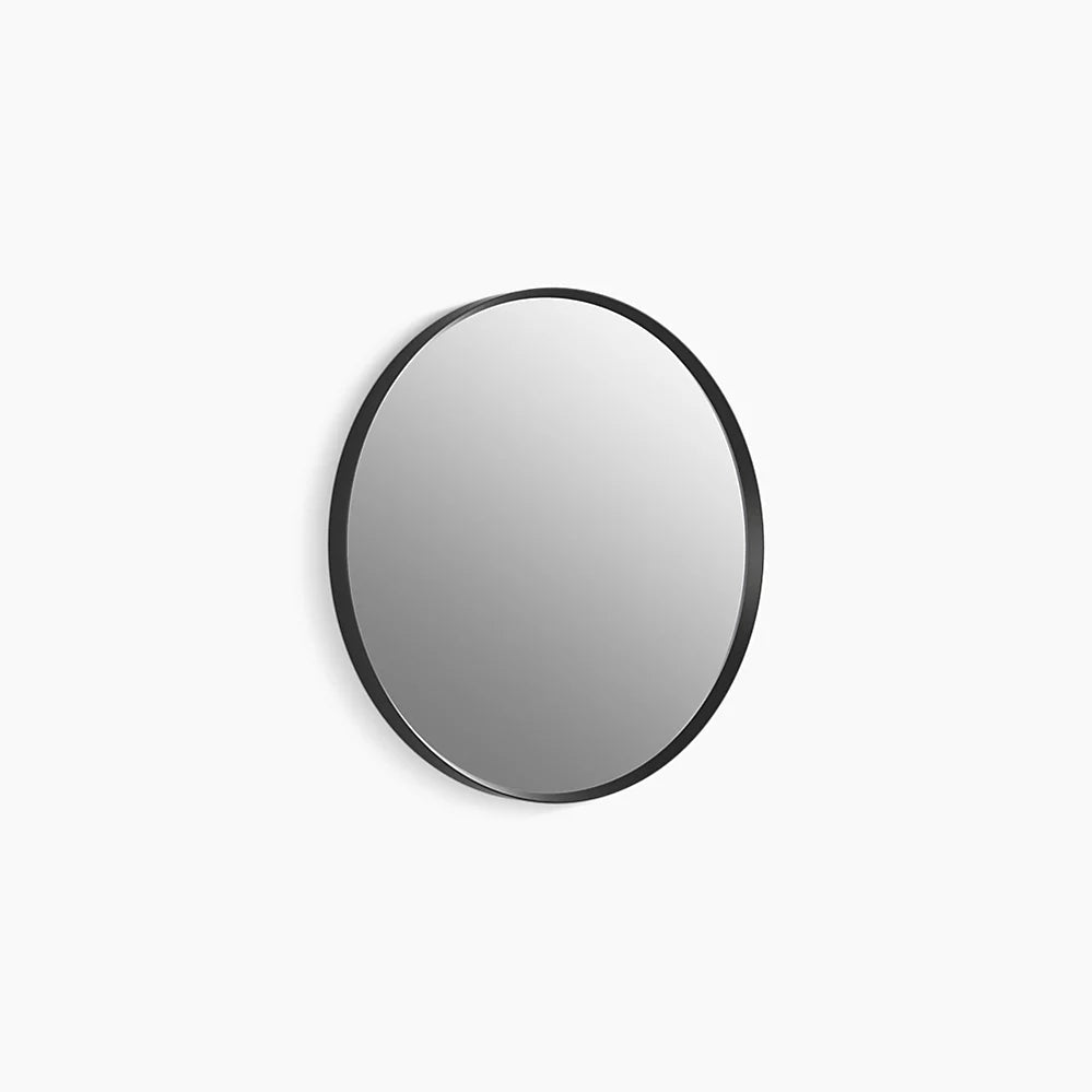 Kohler Essential 22" round framed mirror K-31367-BLL - Plumbing Market