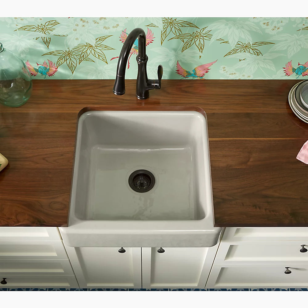 Kohler Whitehaven 23-1/2" undermount single-bowl farmhouse kitchen sink K-5664-17 - Plumbing Market